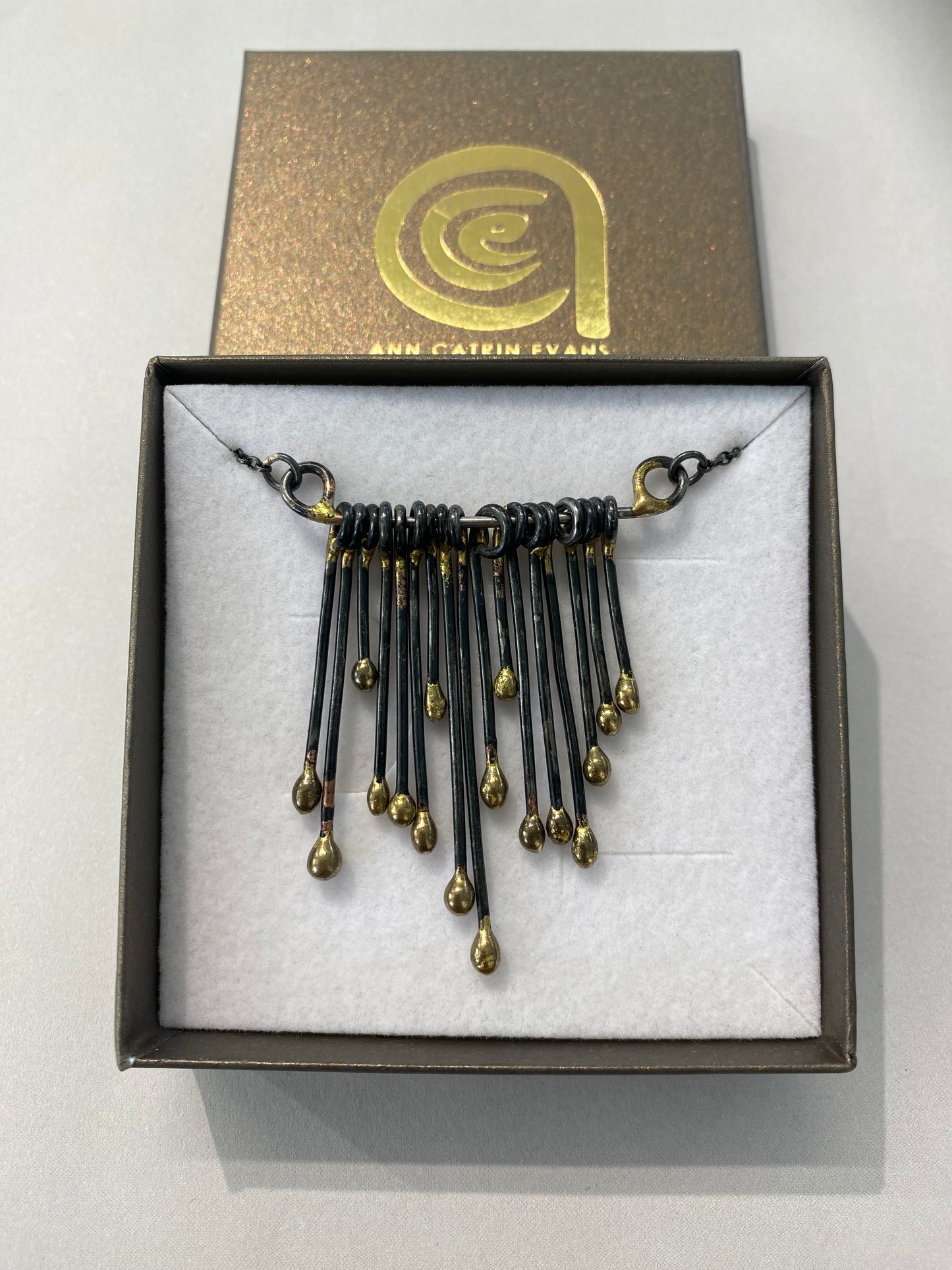 ‘Gwlith’ Statement Droplet Necklace