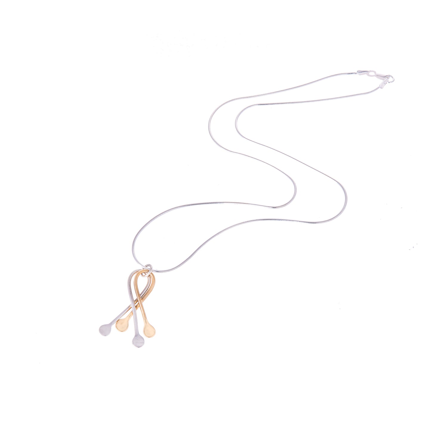 Tidal Pendant - Silver and Gold