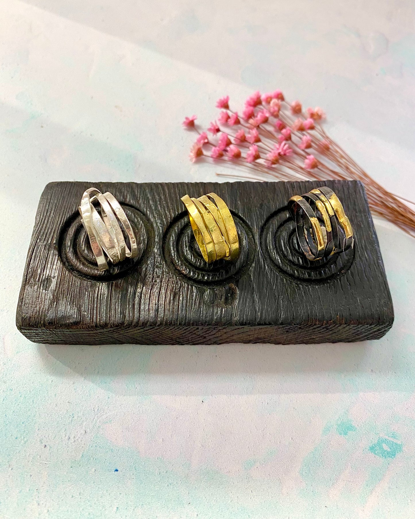 ‘Amrwd' Wrapped Brass Ring