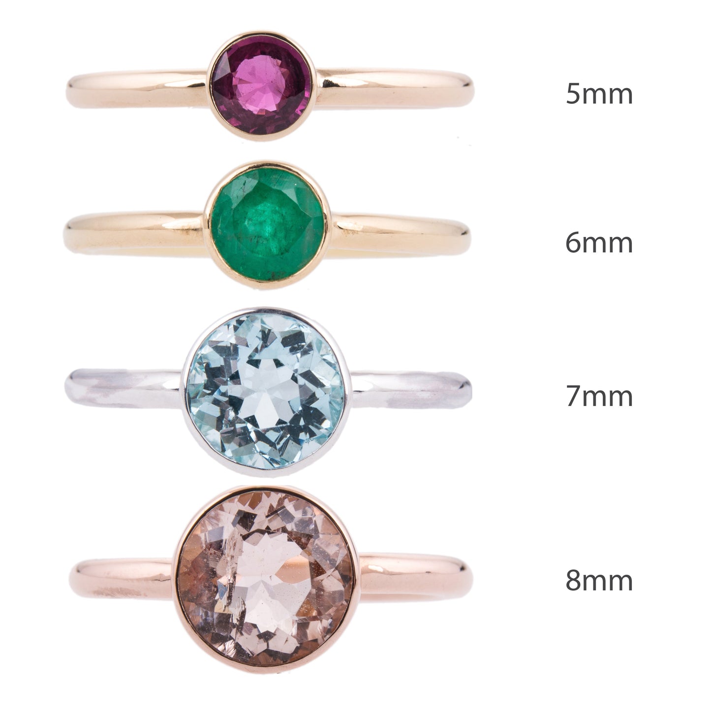 White Gold and Morganite Nestle Ring