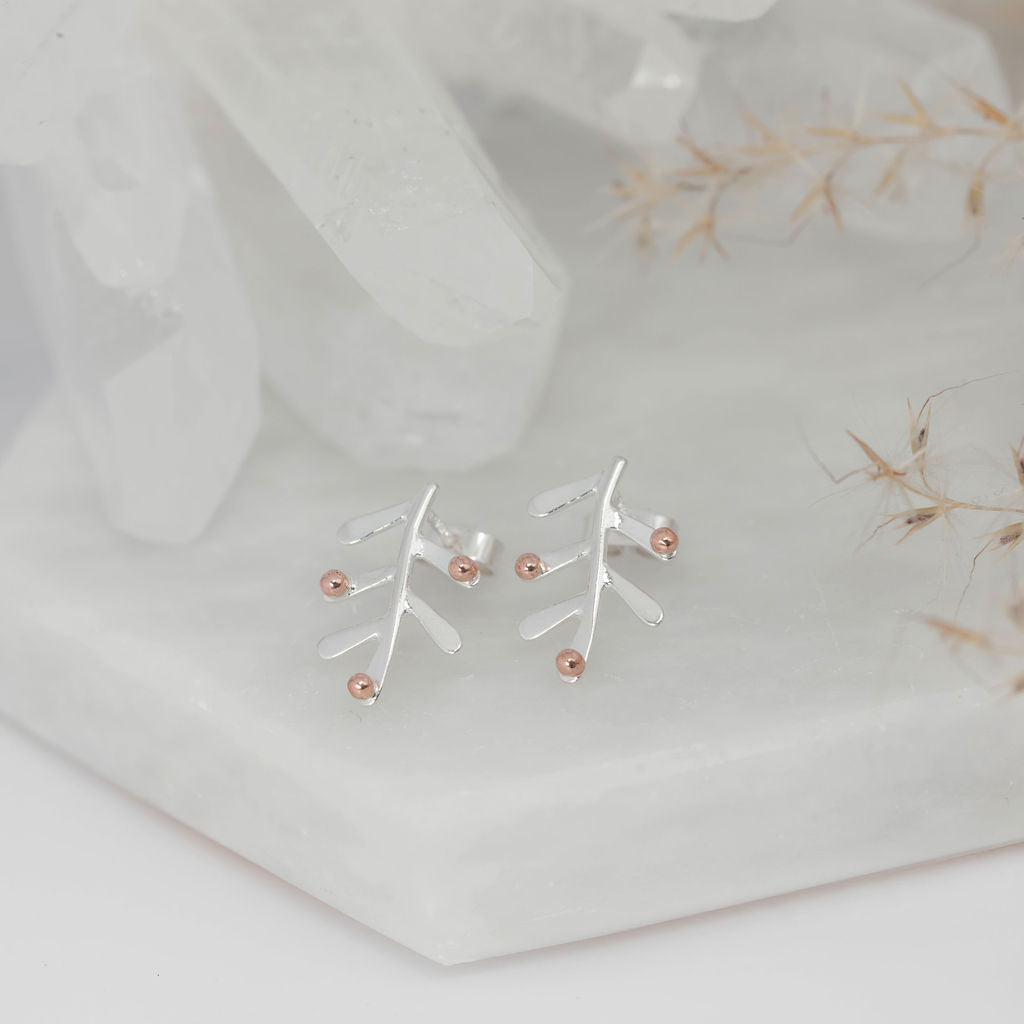 Mini Fern Studs