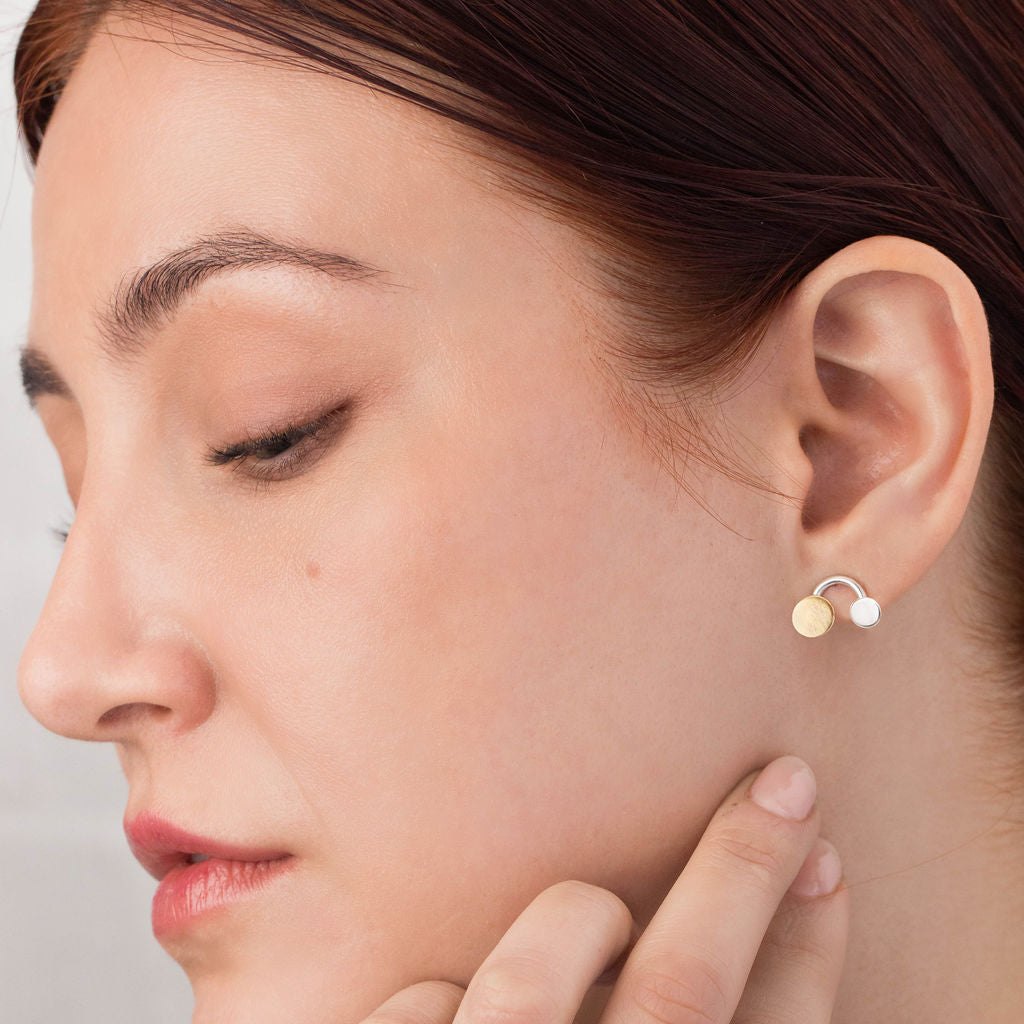 Boudica Silver and Gold Studs