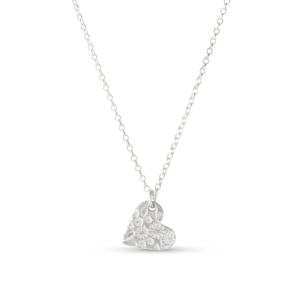 Elin Mair Silver Heart Necklace