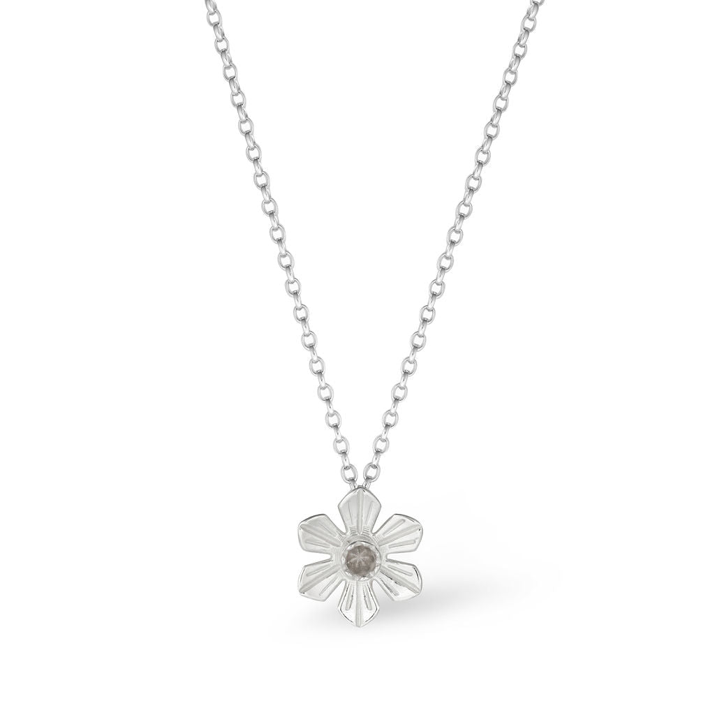 Daffodil Pendant - Large - Silver