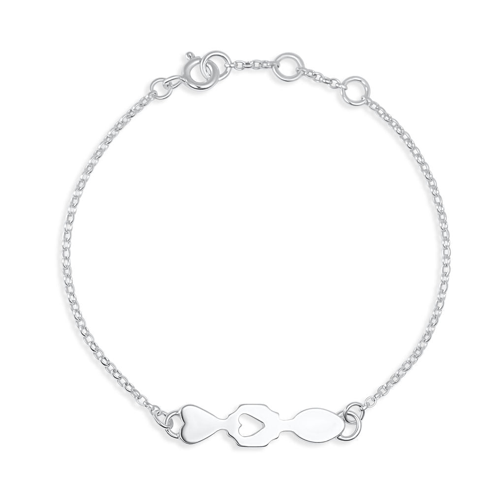 Lovespoon - Bracelet - Silver - Large