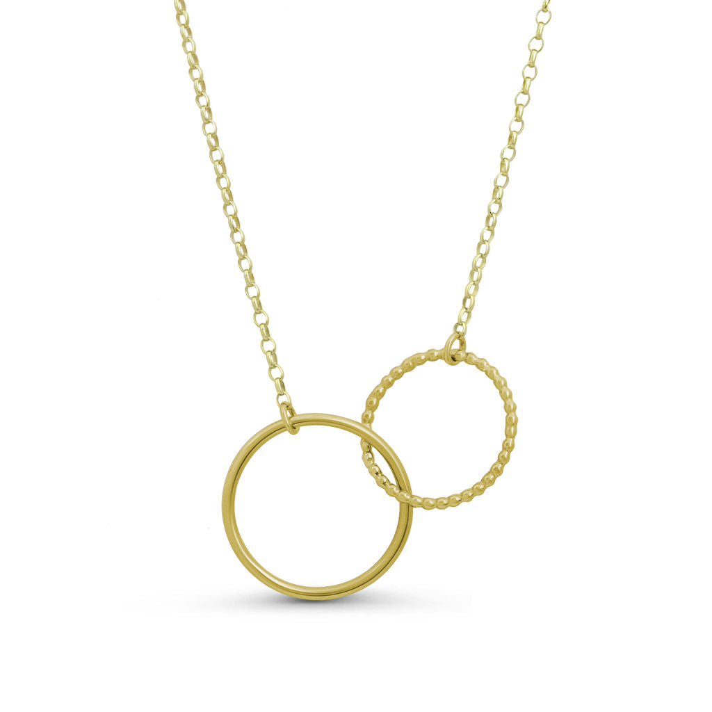 Hoop - Pendant - Gold - Large - Linked
