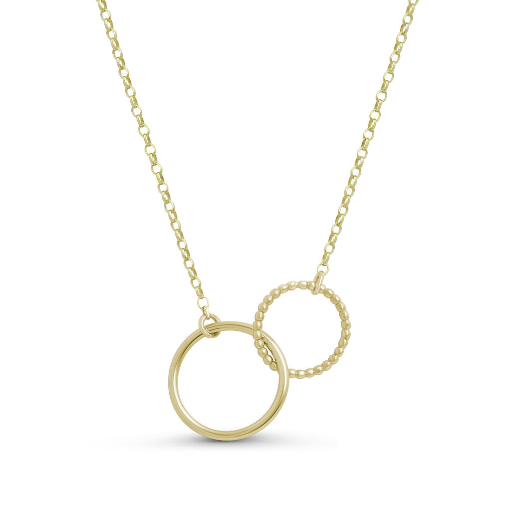 Hoop - Pendant - Gold - Small - Linked