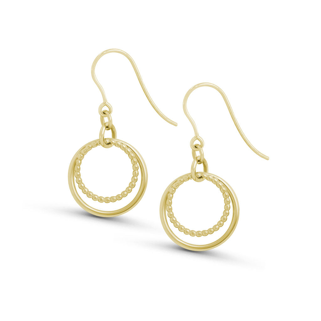 Hoop - Hook Earrings - Gold - Small