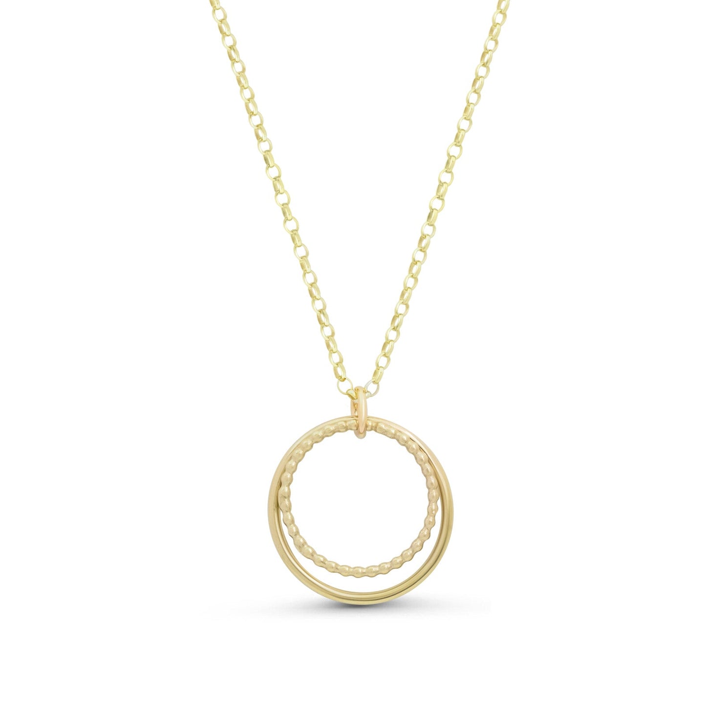Hoop - Pendant - Gold - Large