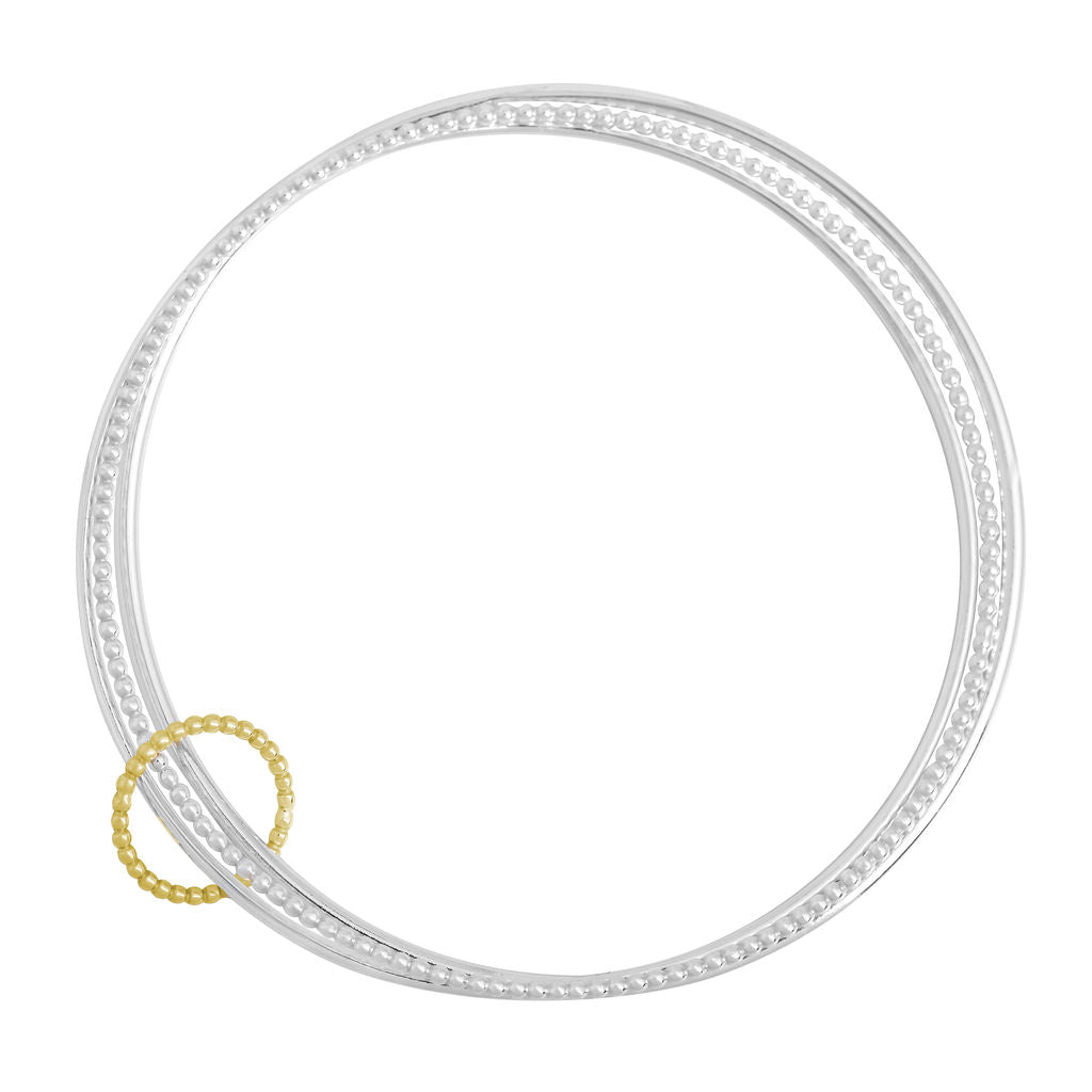 Hoop - Bangle - Mixed Metal - Triple