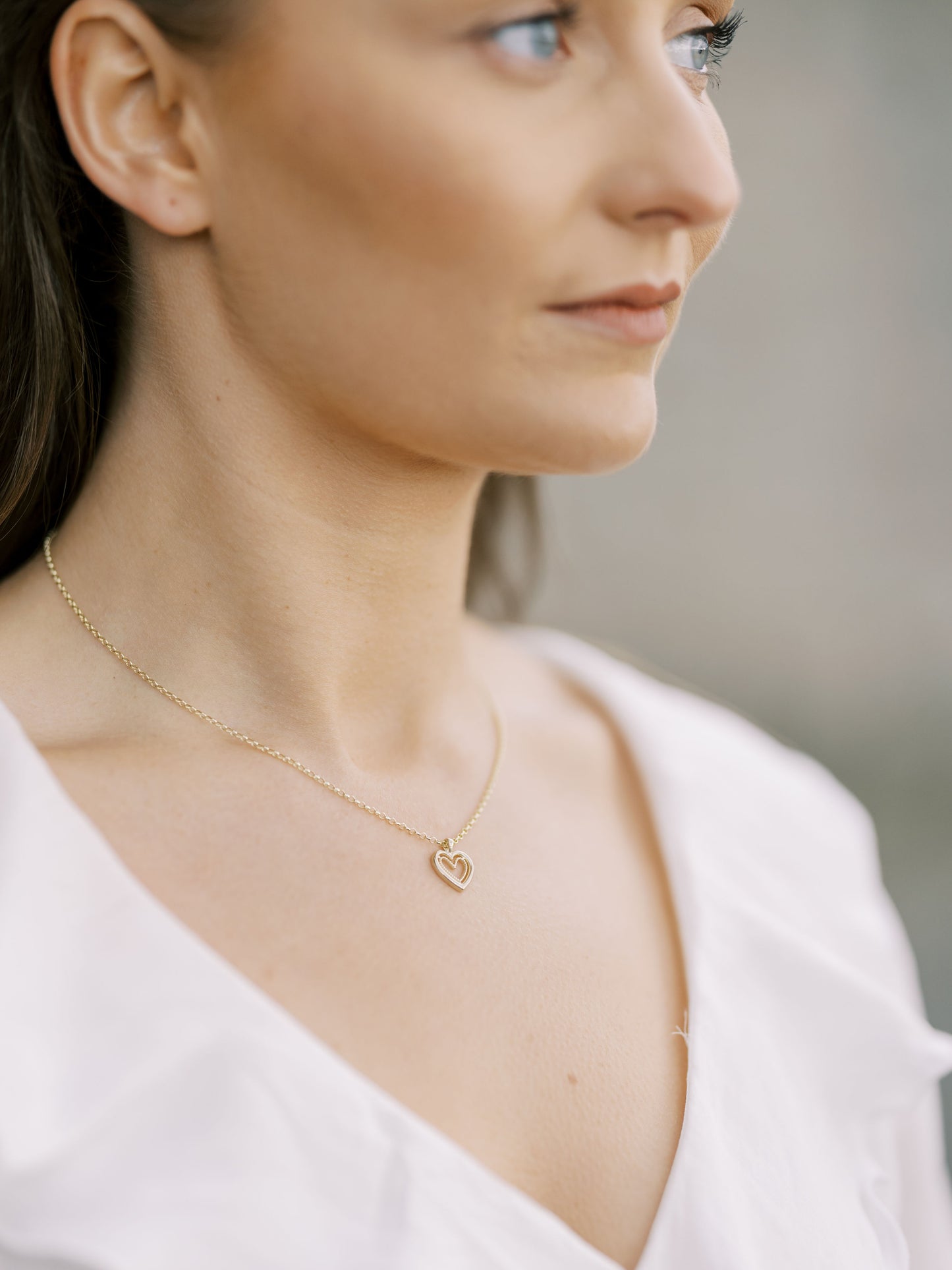Cariad Heart Pendant - Small - Gold
