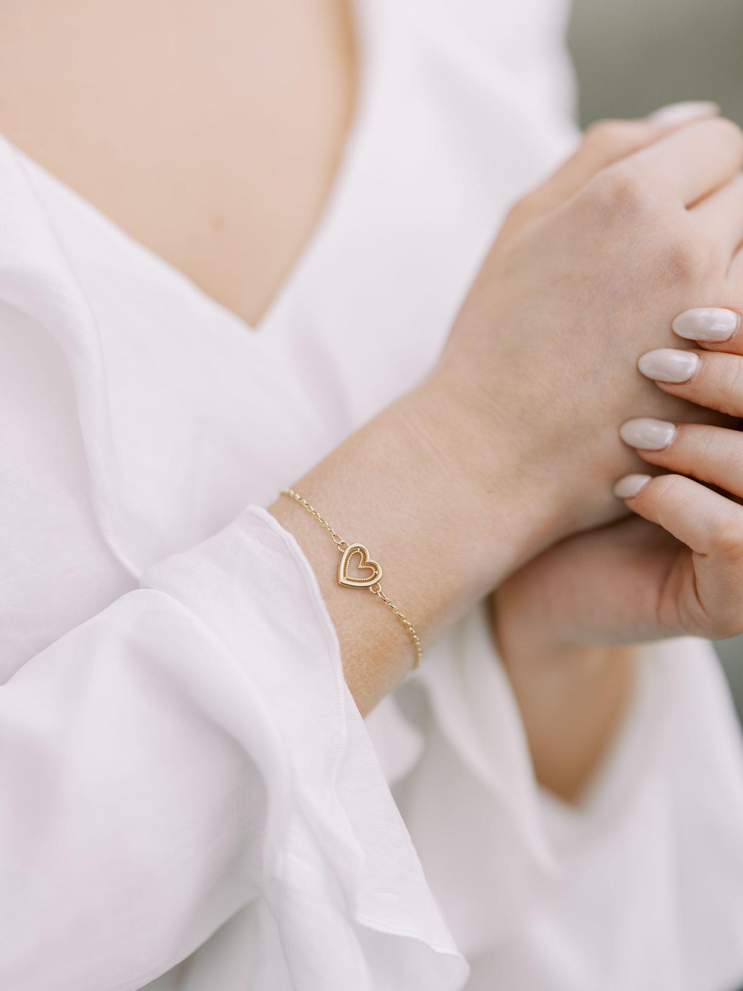 Cariad Heart Bracelet - Gold