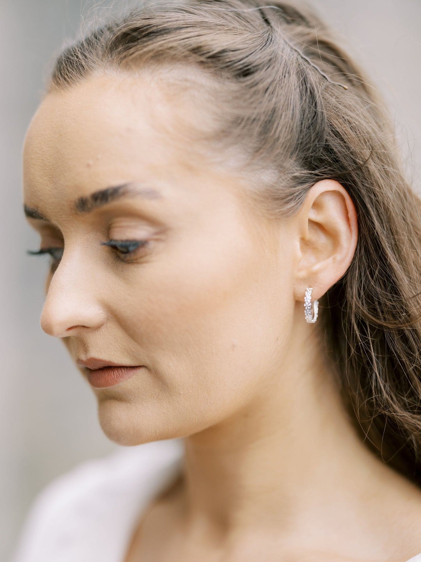 Blossom Studs - Garland Hoop - Thin