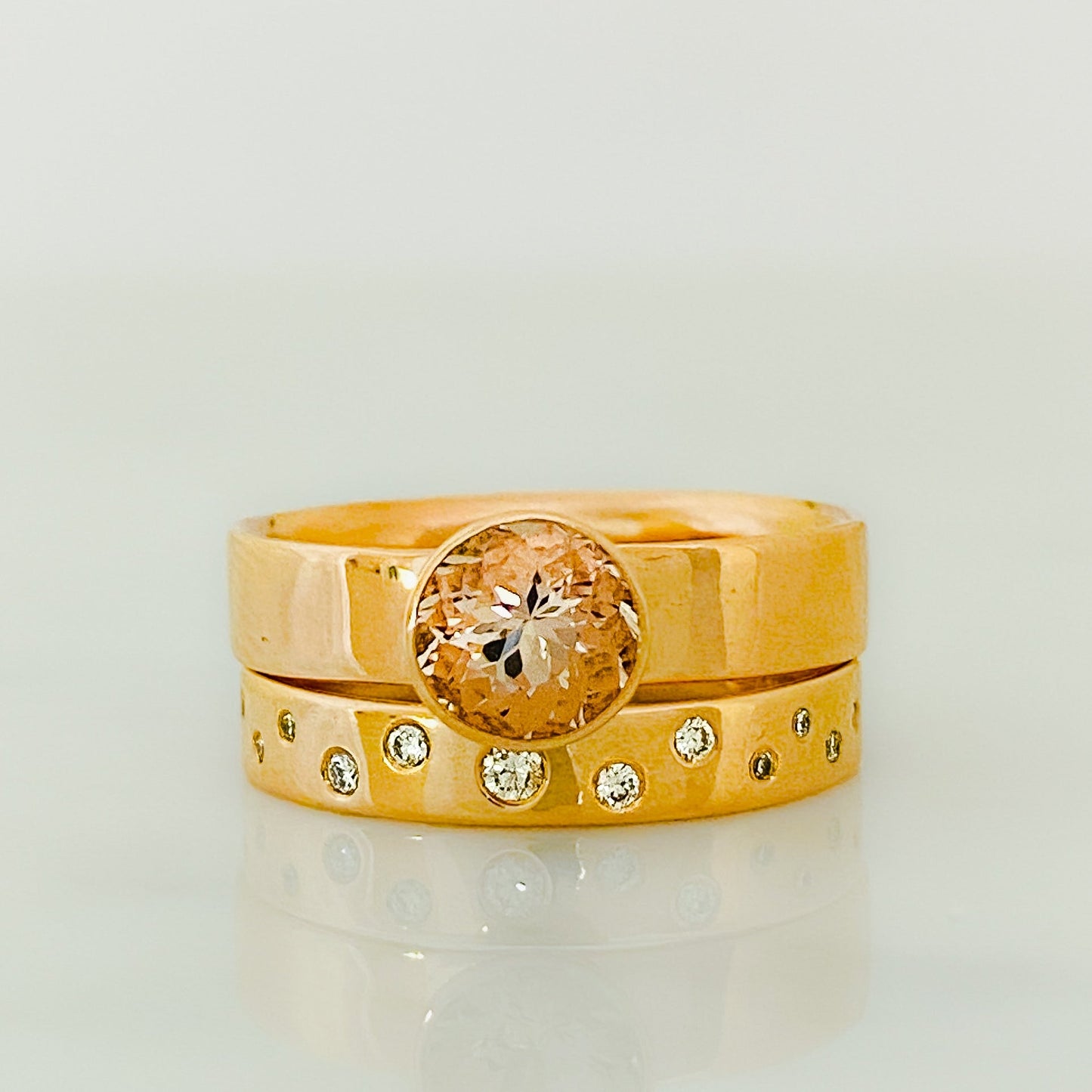 Rose Gold and Morganite Serendipity Engagement Ring