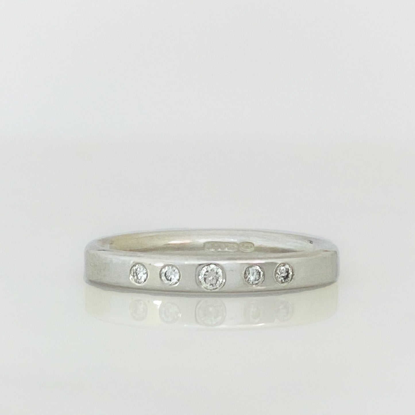Silver Serendipity Diamond Row Ring