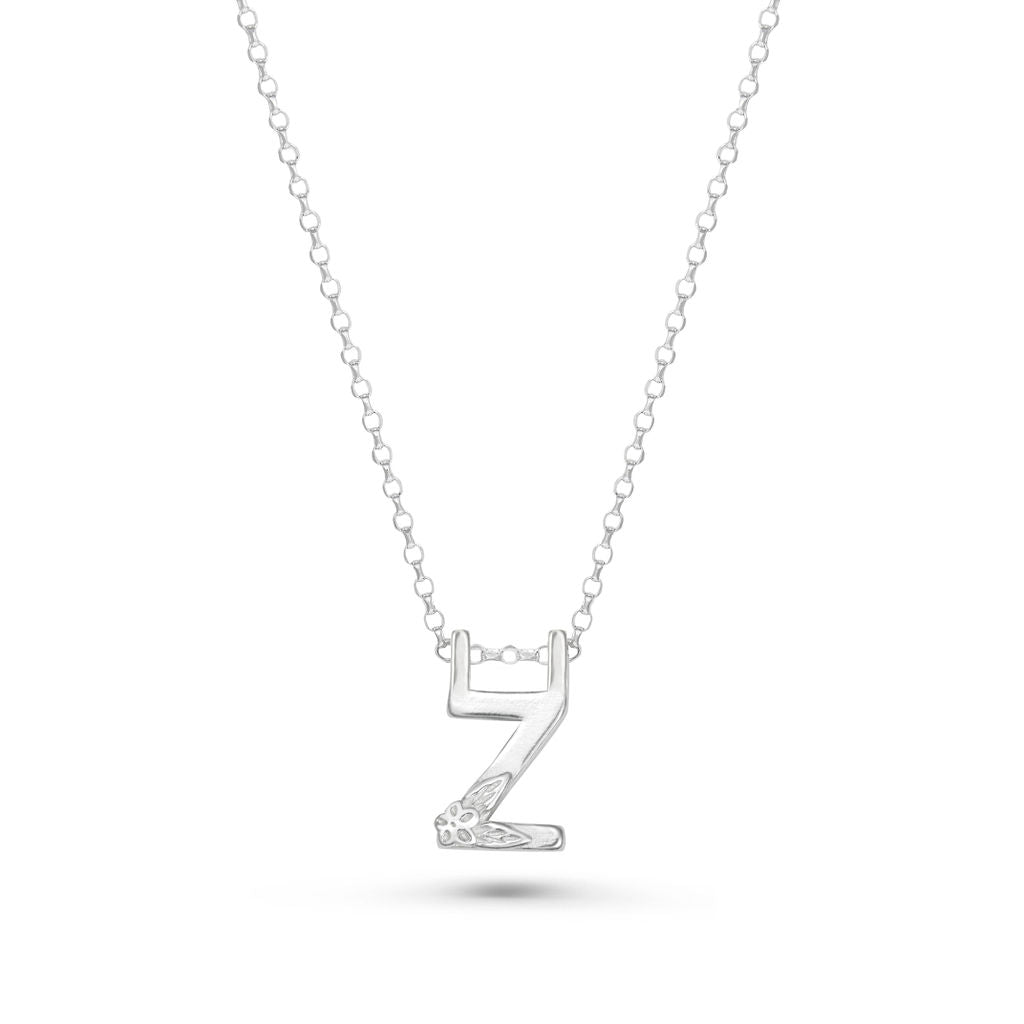 Letter Necklace - Silver