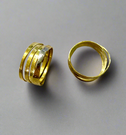 ‘Amrwd' Wrapped Brass Ring