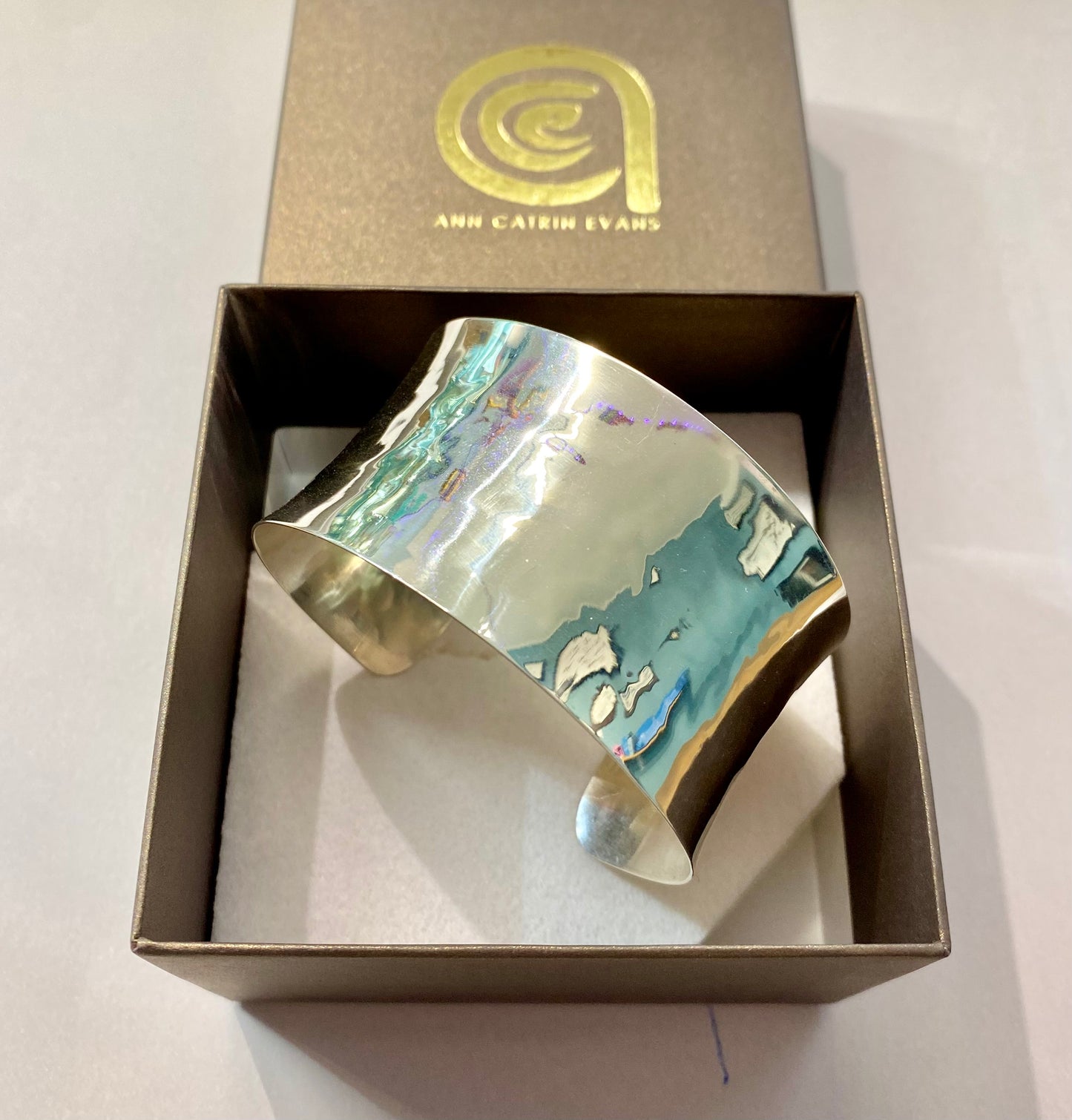 Annwn Silver Cuff Bracelet