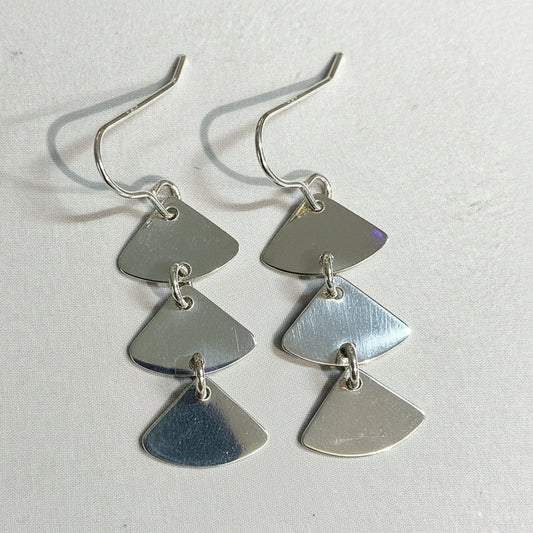 ‘Annwn' Fan Drop Earrings