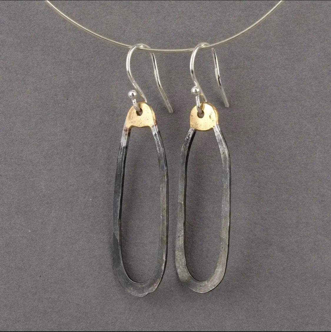 ‘Amrwd' Iron Hammered Earrings