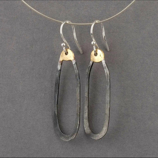 ‘Amrwd' Iron Hammered Earrings