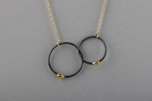 Gwlith Necklace with 9ct Gold Chain