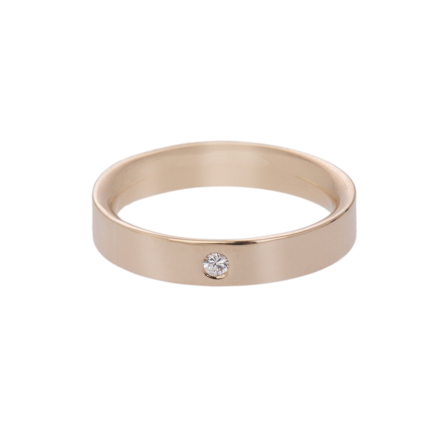 Gold and Diamond Classic Wedding Ring