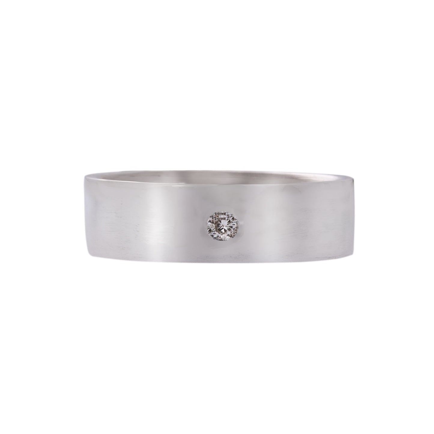 White Gold and Diamond Classic Wedding Ring