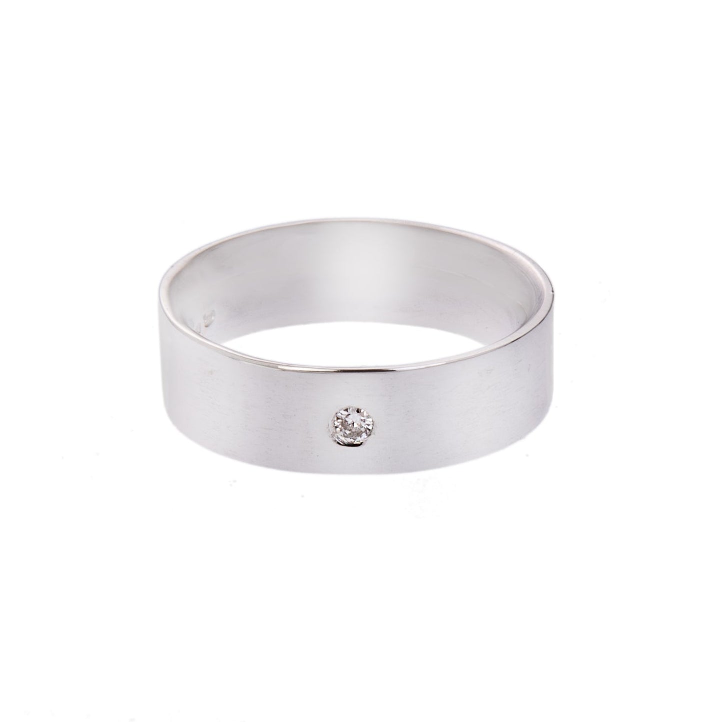 White Gold and Diamond Classic Wedding Ring
