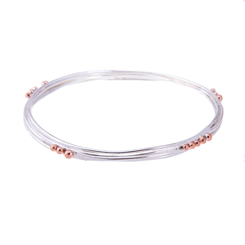 Wrapped Bracelet Silver with Copper