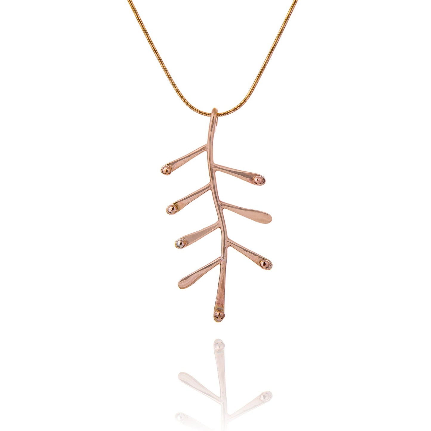 Fern Pendant - Gold