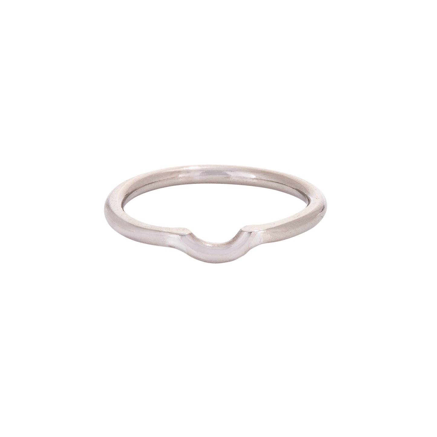 White Gold Nestling Wedding Ring