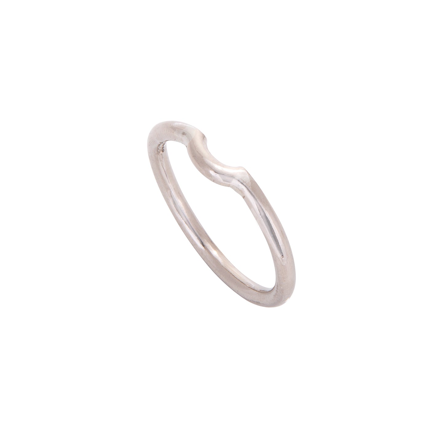 White Gold Nestling Wedding Ring