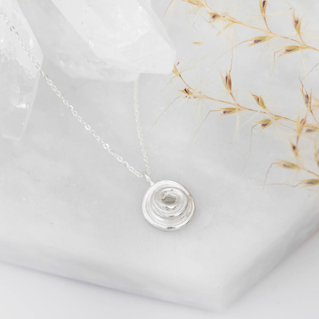 Wrapped Pendant - Miniature Silver