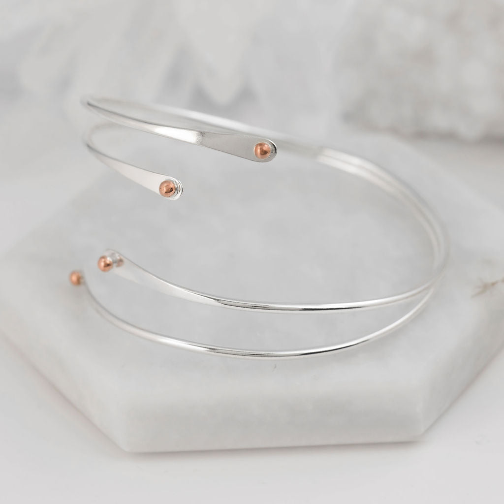 Seed Torque Bangle - Double