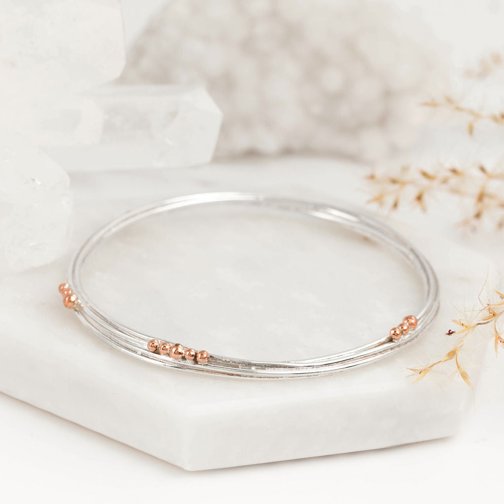 Wrapped Bracelet Silver with Copper