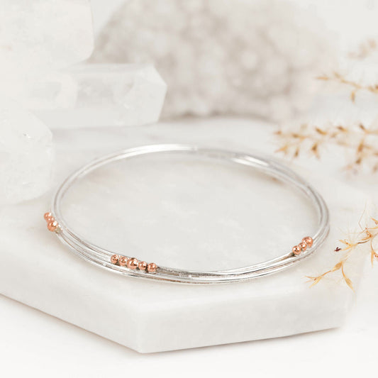 Wrapped Bracelet Silver with Copper