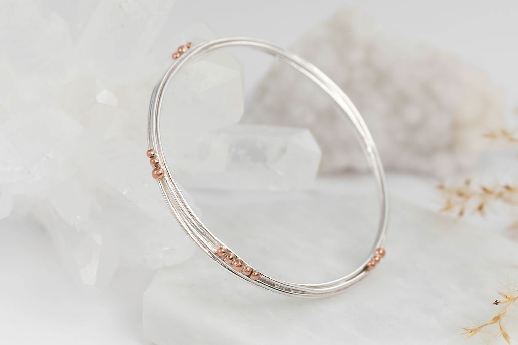 Wrapped Bracelet Silver with Copper