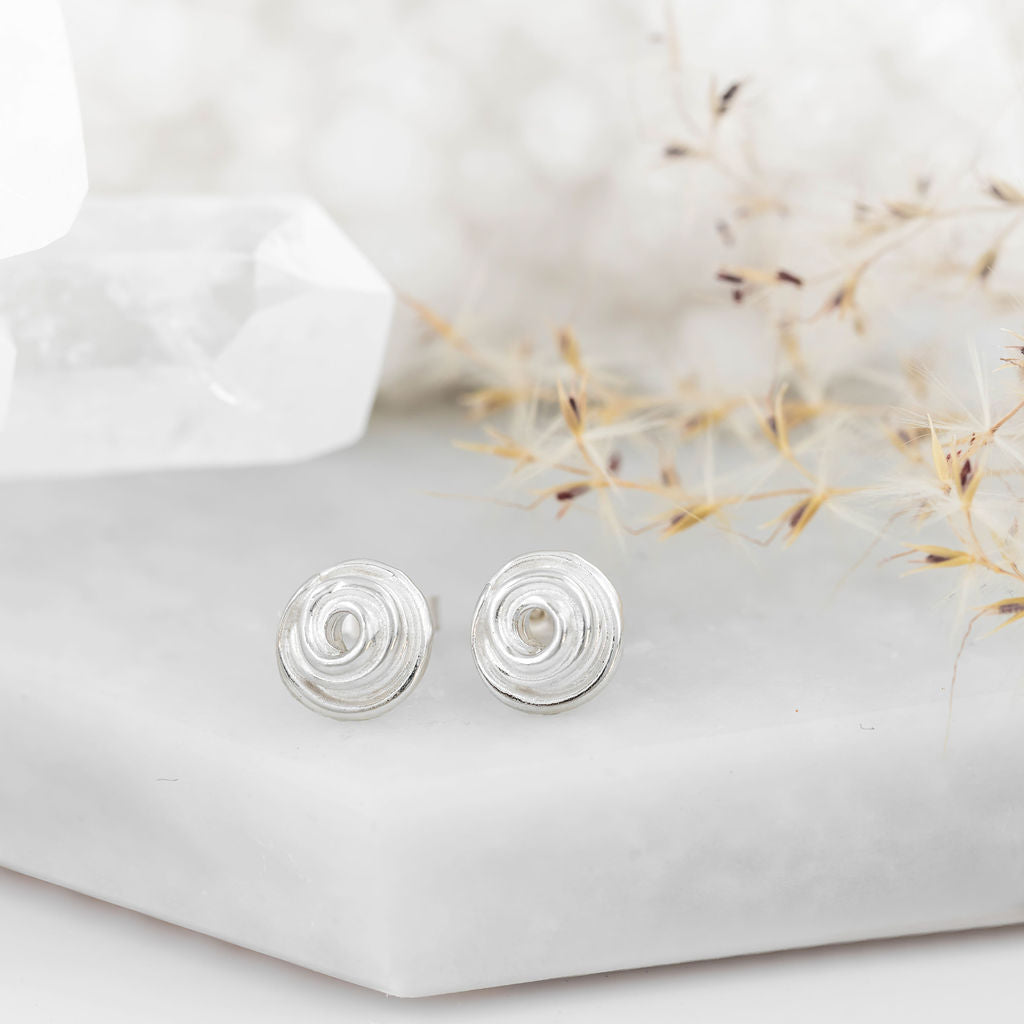 Wrapped Studs - Miniature Silver