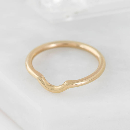 Gold Nestling Wedding Ring