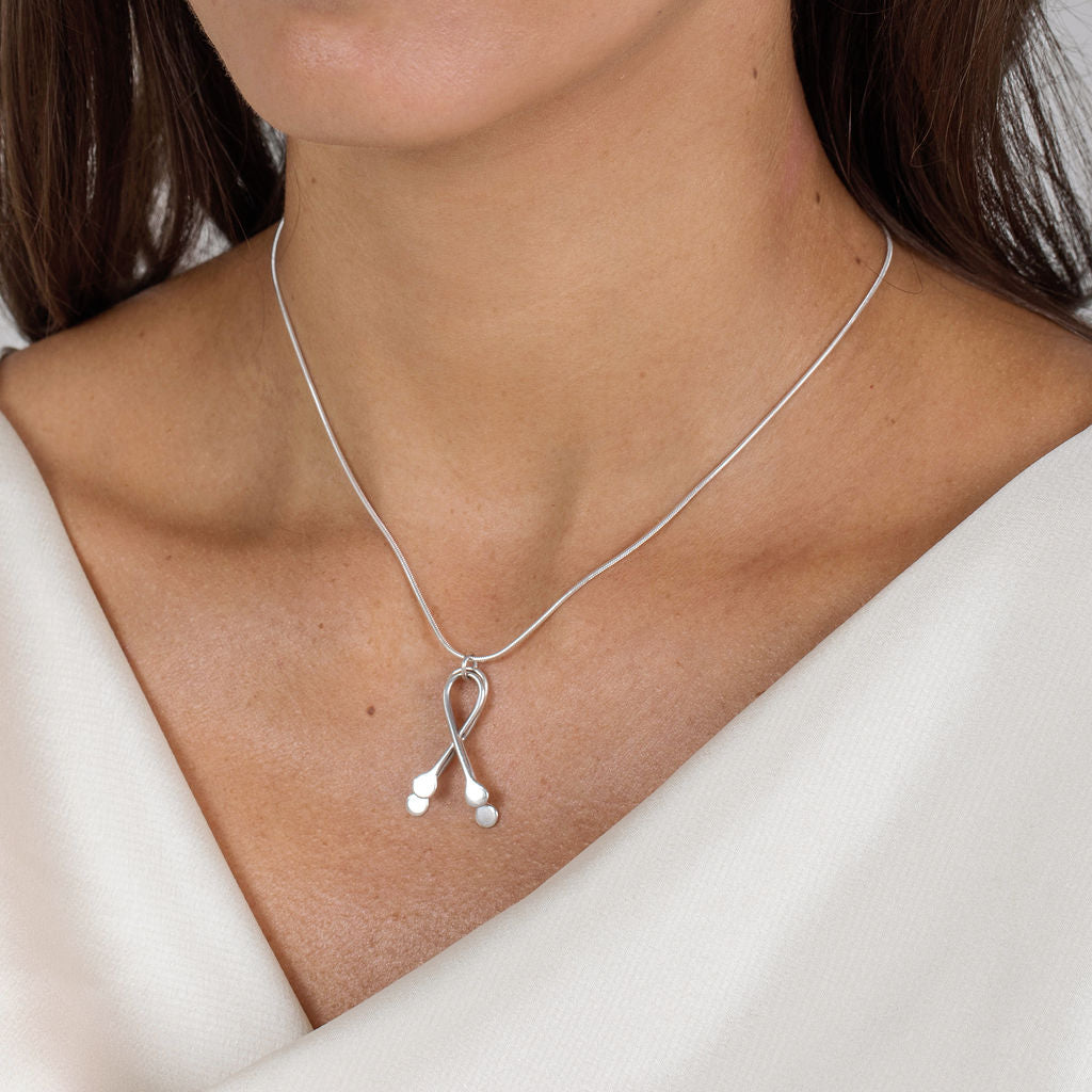 Tidal Pendant - Silver