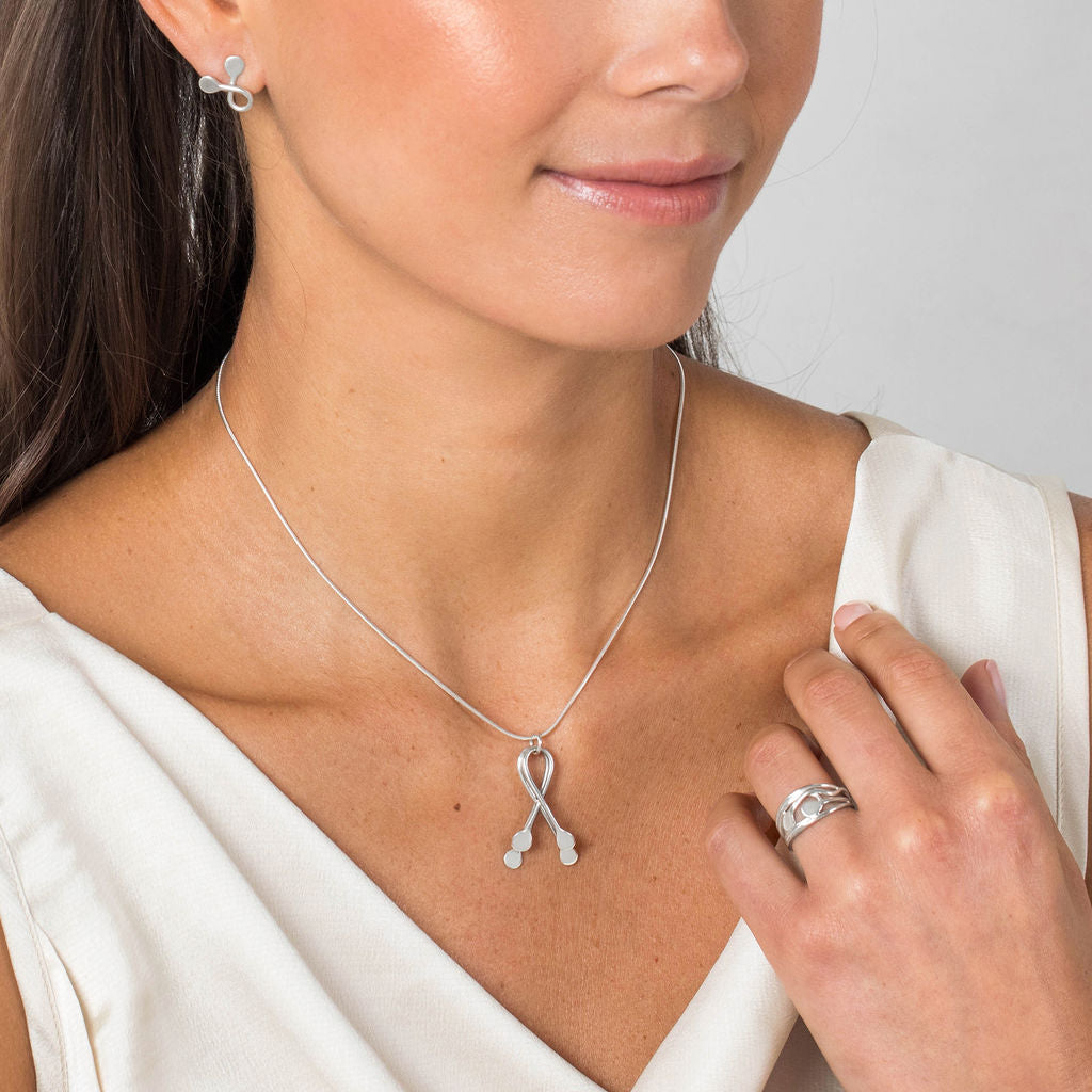 Tidal Pendant - Silver