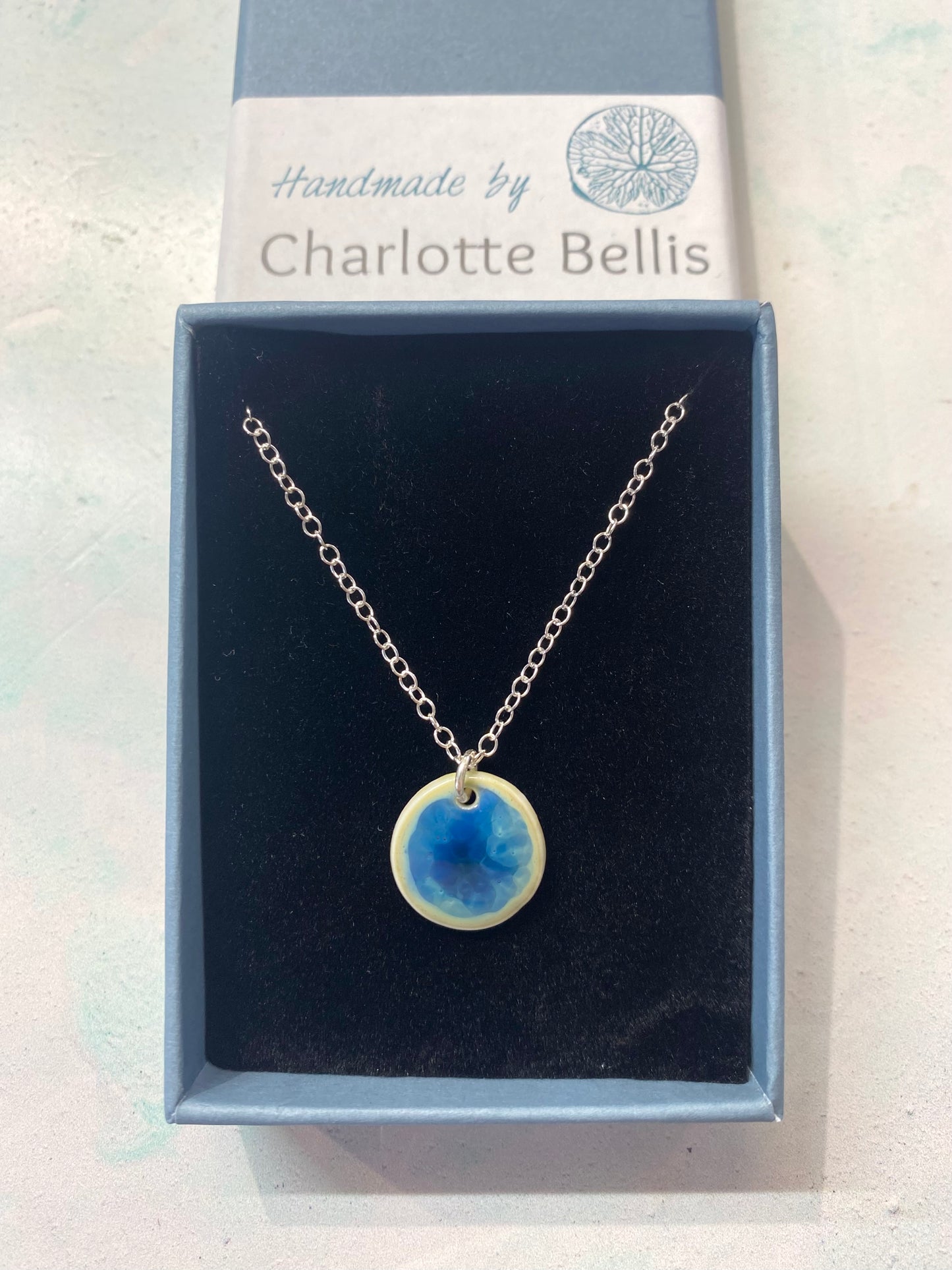 Cadwyn Disg Ocean Glaze