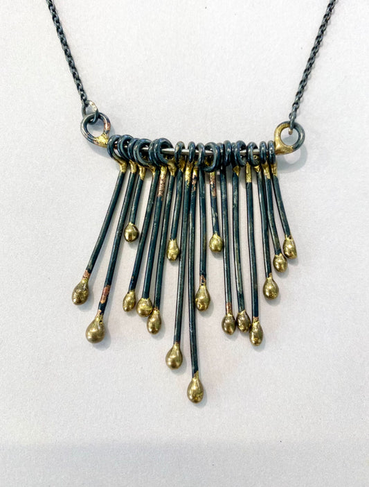 ‘Gwlith’ Statement Droplet Necklace