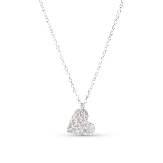 Elin Mair Silver Heart Necklace