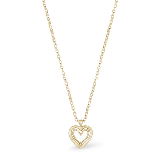 Cariad Heart Pendant - Small - Gold