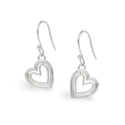 Cariad - Hook Earrings - Silver