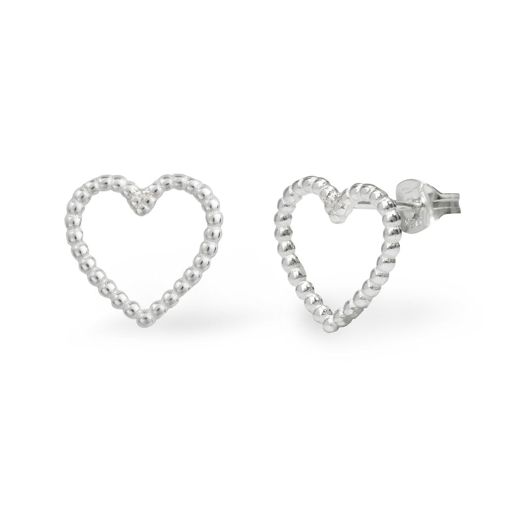 Cariad - Stud Earrings - Silver