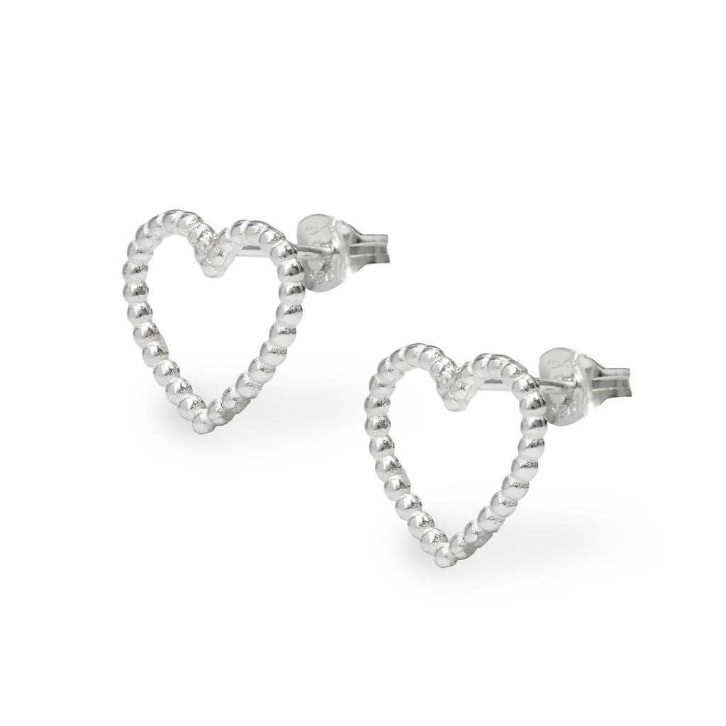 Cariad - Stud Earrings - Silver