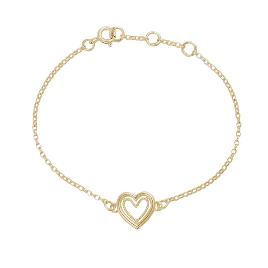 Cariad Heart Bracelet - Gold
